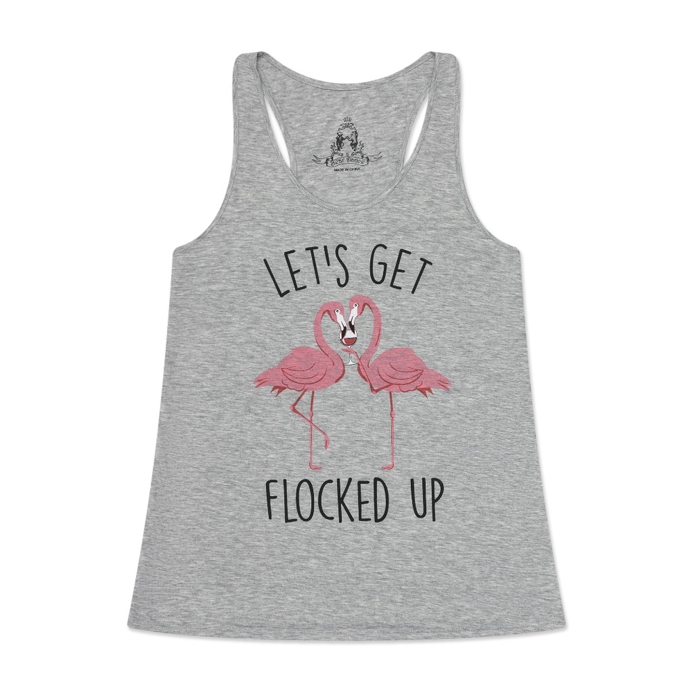 Brand new Let's Get Flocked Up Tank Top